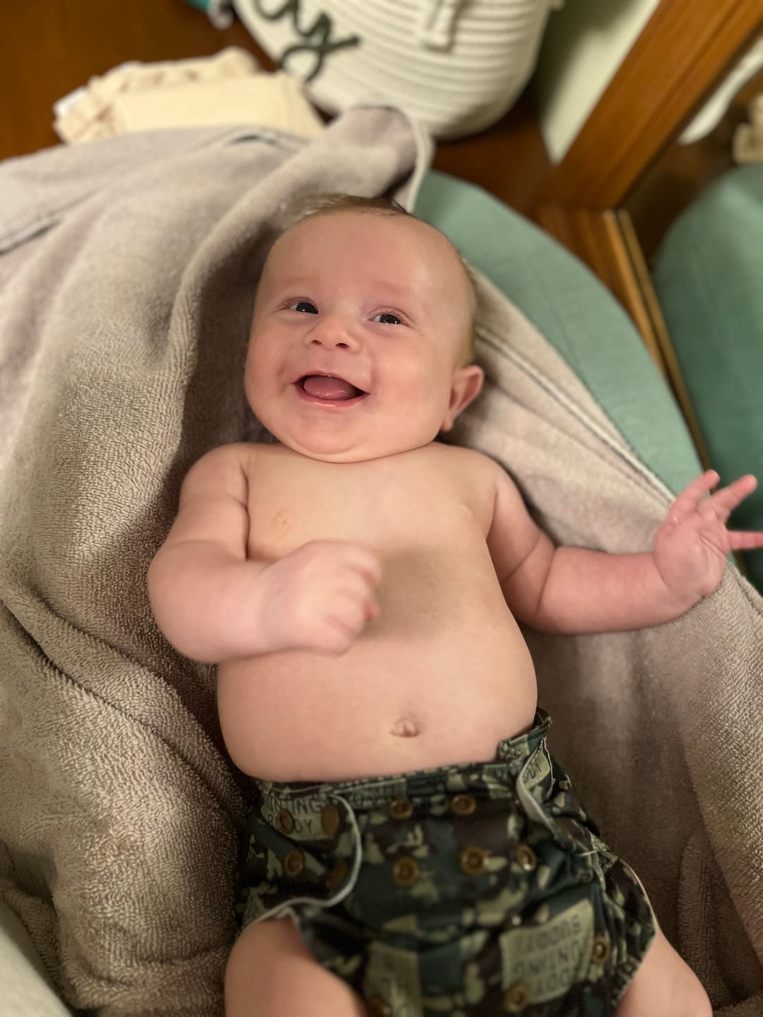 Customer photo review of Slim Fit Pocket Cloth Diaper
