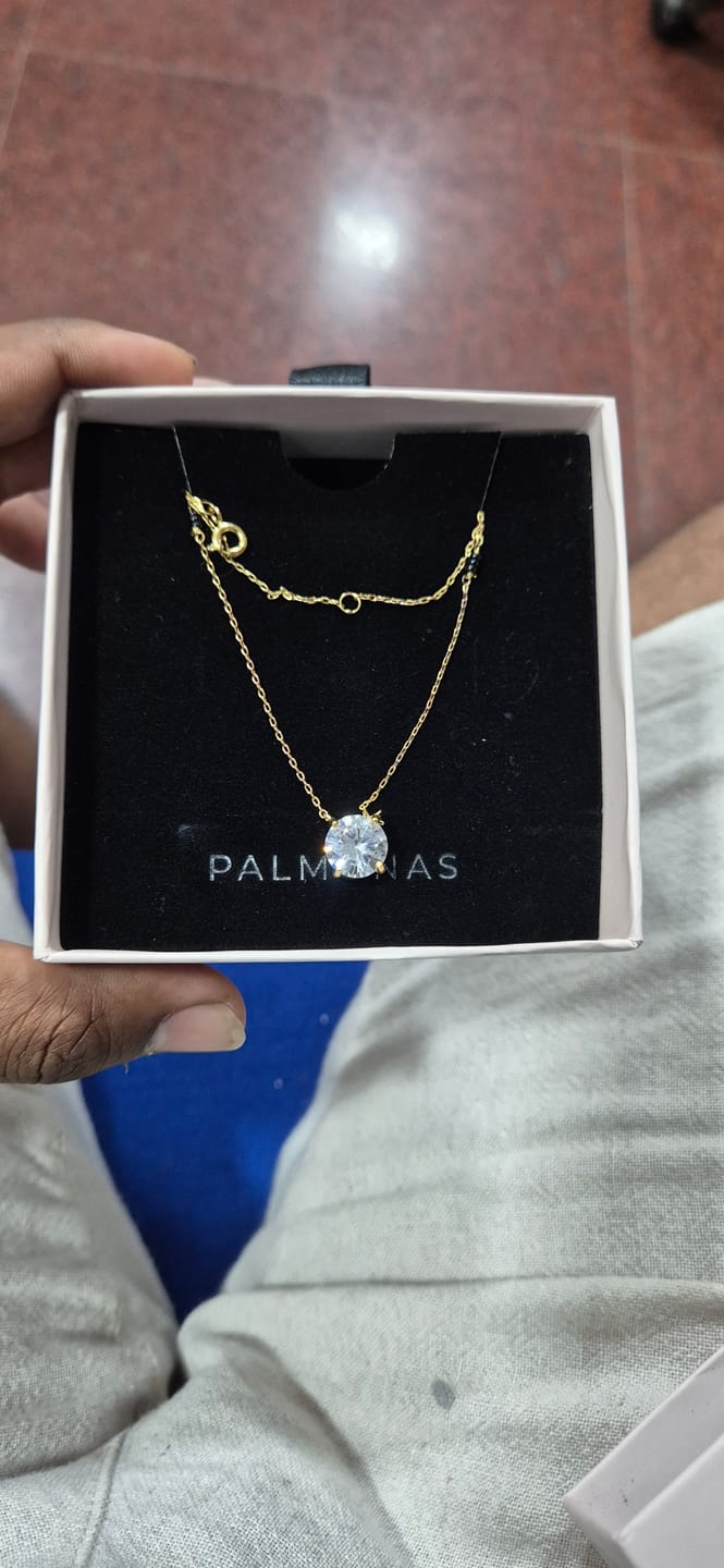 Customer photo review of Royal Solitaire Diamond Mangalsutra