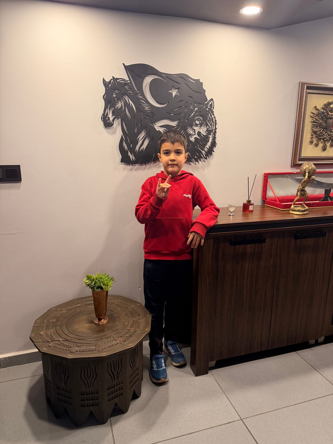 Customer photo review of Köklerinden Gelen Türk'ün Gücü Metal Duvar Dekoru