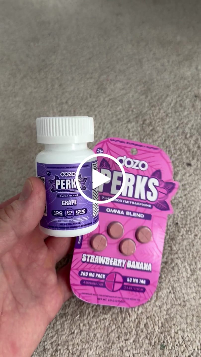 Customer video review of 10ct 100mg Dozo PERKS 7-OH | 1,000 mg Jar