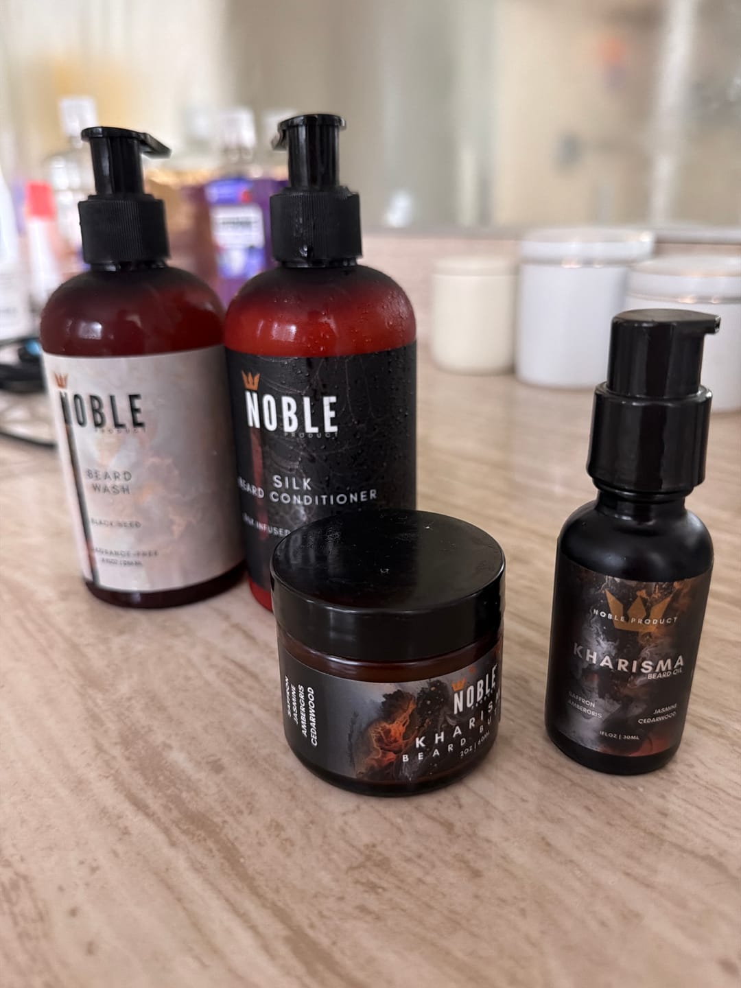 Customer photo review of BEARD WASH & SILK CONDITIONER COMBO | Revitalizing Care | Honey & Silk Infused | 8oz per