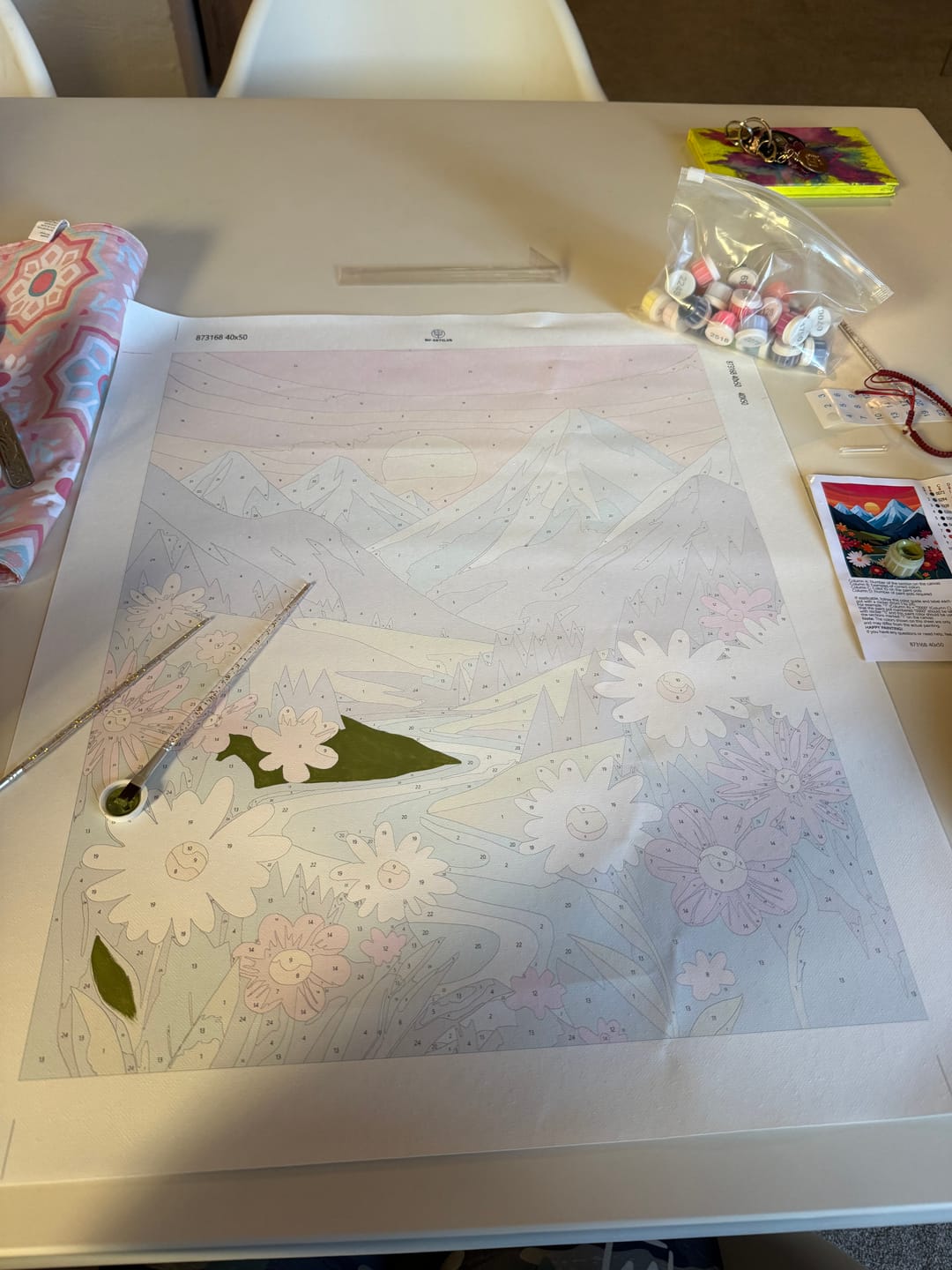 Customer photo review of Colorful Landscape 5 | Paint by Numbers
