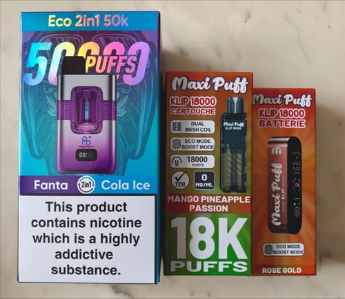 Customer photo review of Maxi Puff Klip 18k - Pod & Cartouche - 0% nicotine