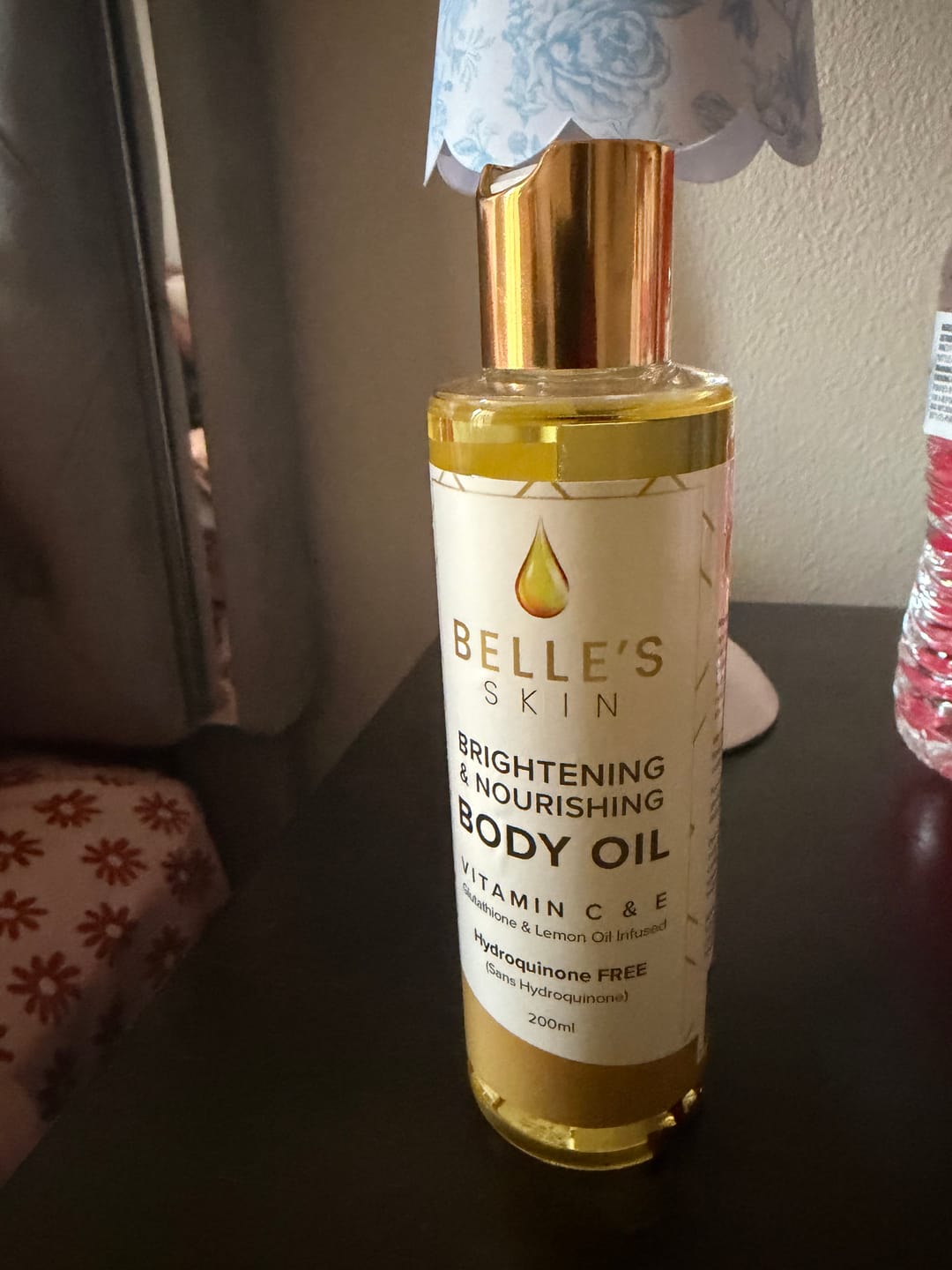 Customer photo review of Belle's Skin Body Oil