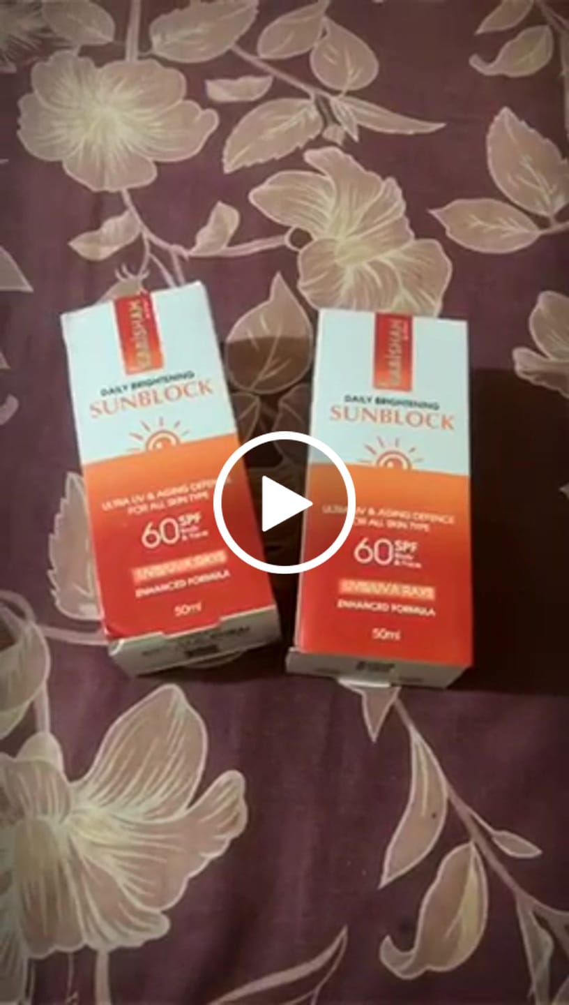 Customer video review of LuminaGuard Daily Brightening Sunblock