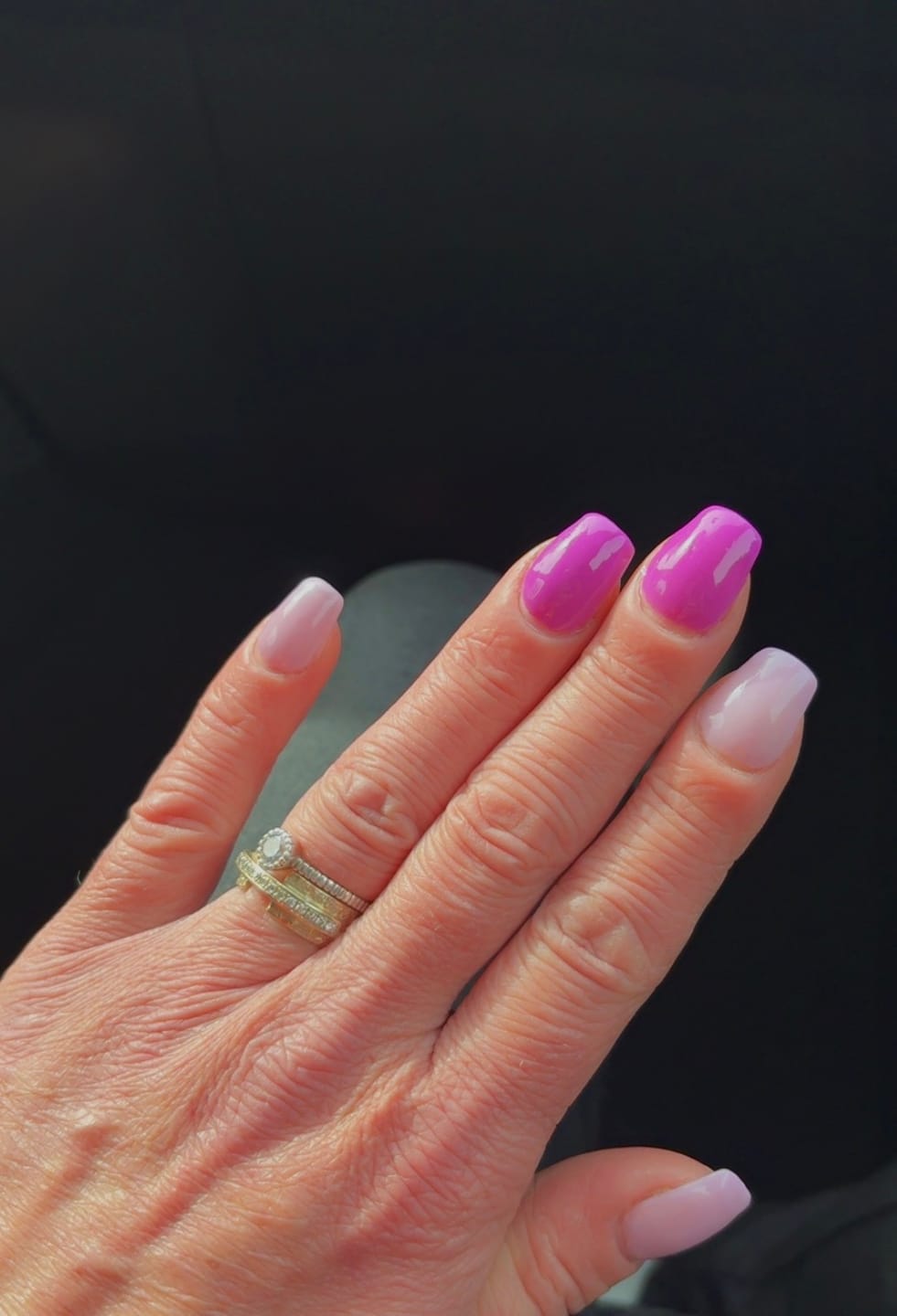 Customer photo review of Crystal Clear Dipping Powder