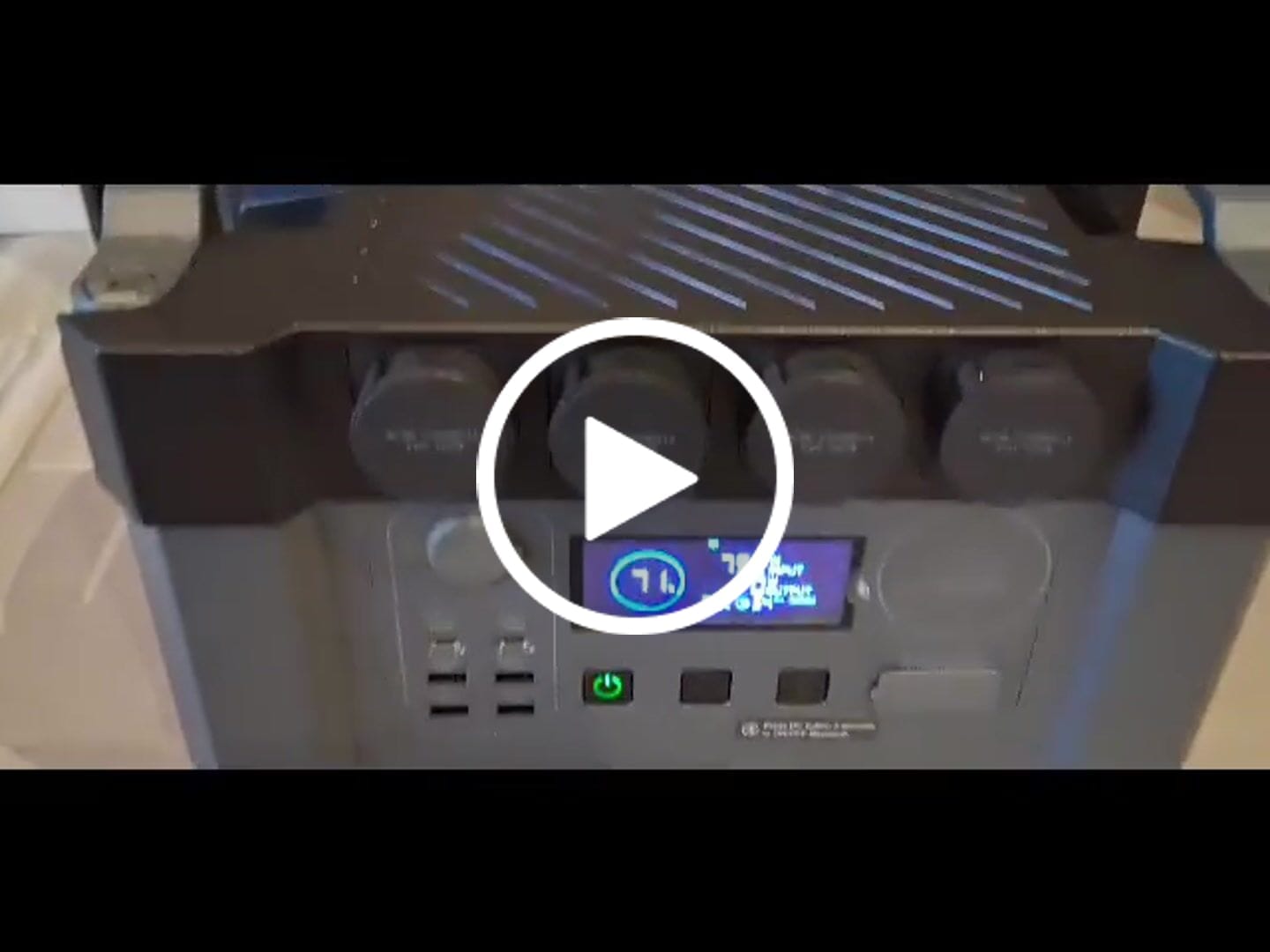Customer video review of ALLPOWERS 2400W Générateur Solaire S2000 Pro avec PV 100W