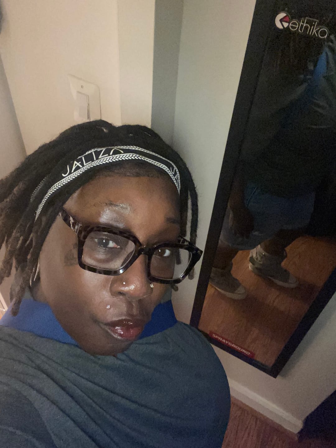 Customer photo review of 12" Salon Level Dreadlock 100% Human Hair Pre Bleached Swiss HD Full Lace Wig (Single braid is 6.5"-8.2")