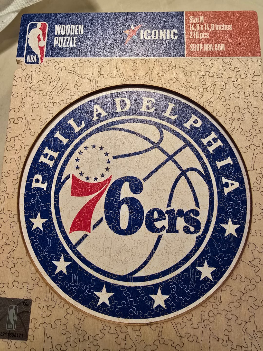 Customer photo review of Philadelphia 76ers™ - Wooden Puzzle