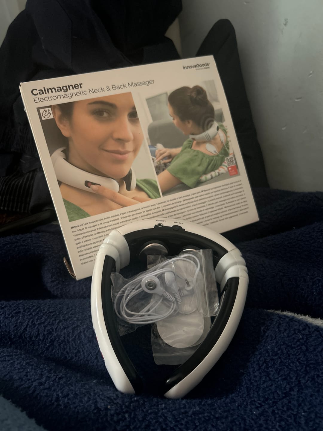 Customer photo review of Masajeador de cuello y espalda electromagnético