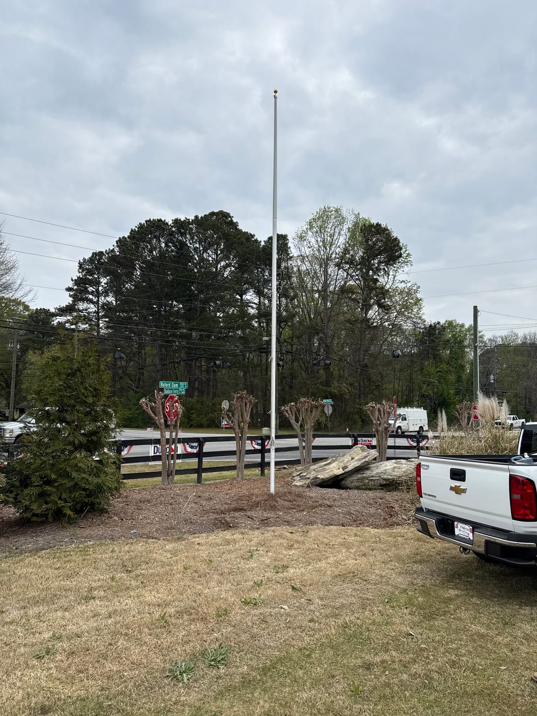 Customer photo review of Ultra Heavy-Duty Home Flagpole