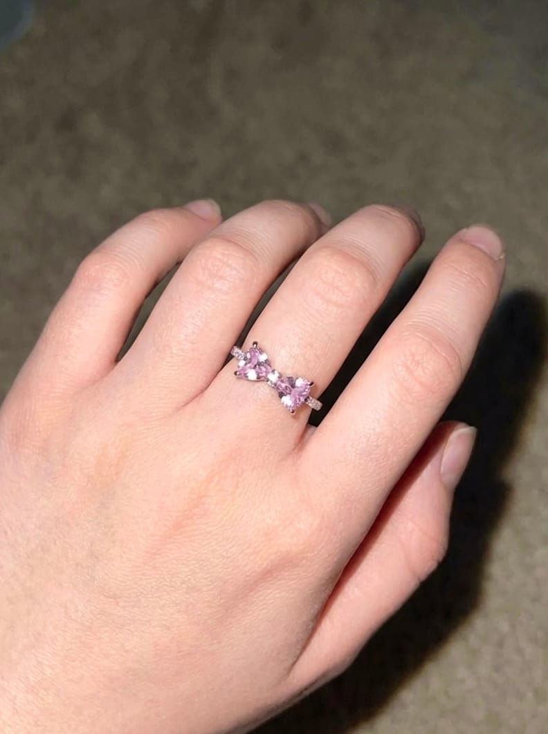 Customer photo review of PINK BOW Ring