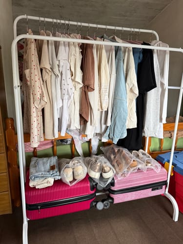 Customer photo review of Perchero de metal estilo minimalista doble Homilu