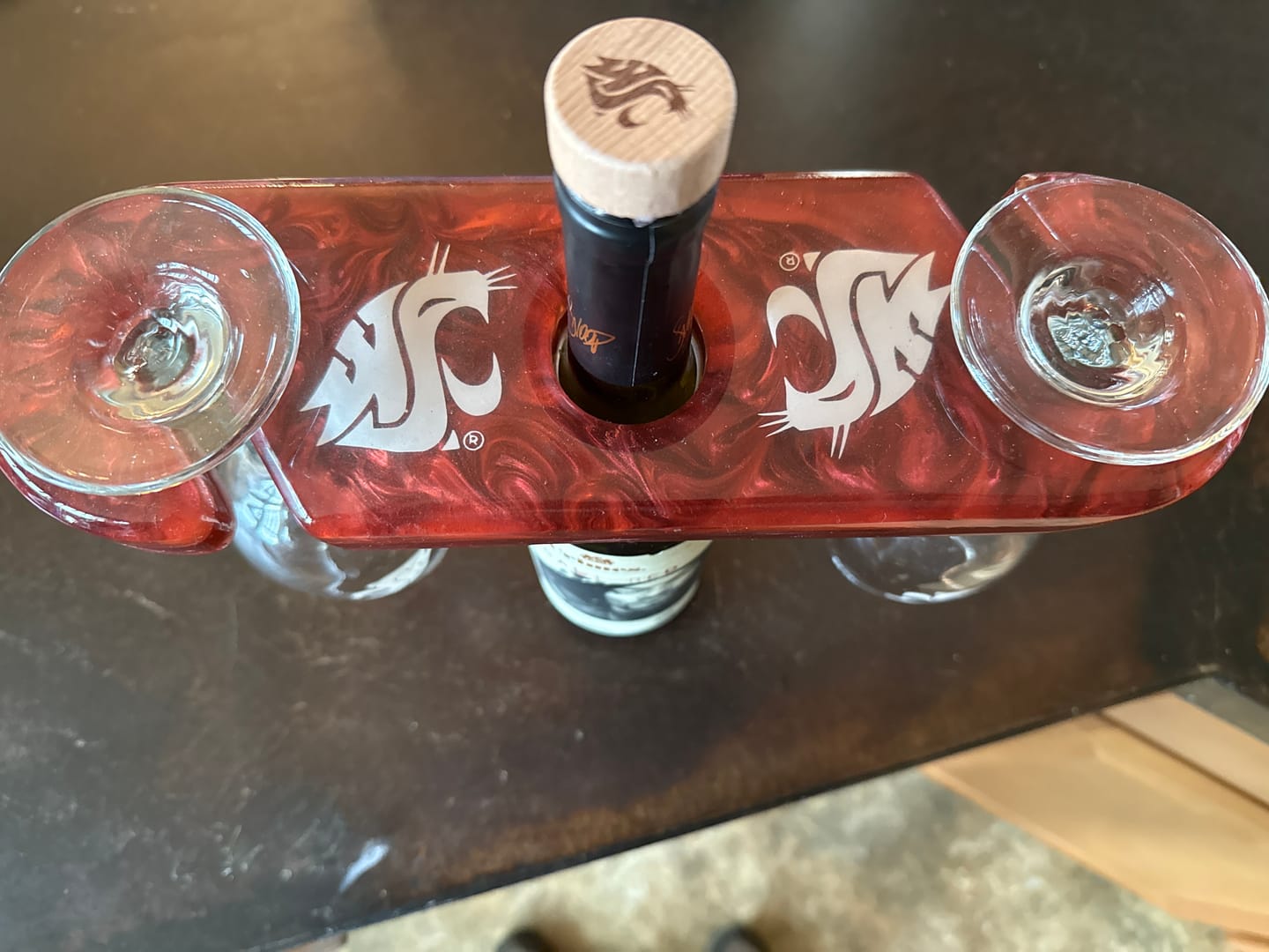 Customer photo review of 12x3.5x1" Wine Caddy Mold For Epoxy Resin - Style 2 - Silicone Mold For Wine Glass Holder