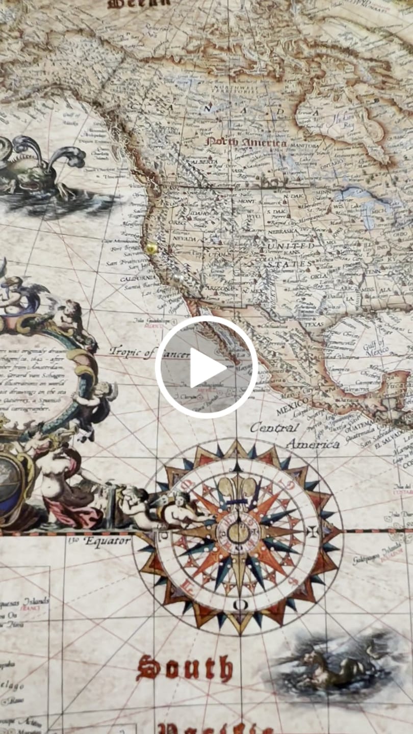 Customer video review of Personalised Push Pin Travel Map: Choose Any World Map