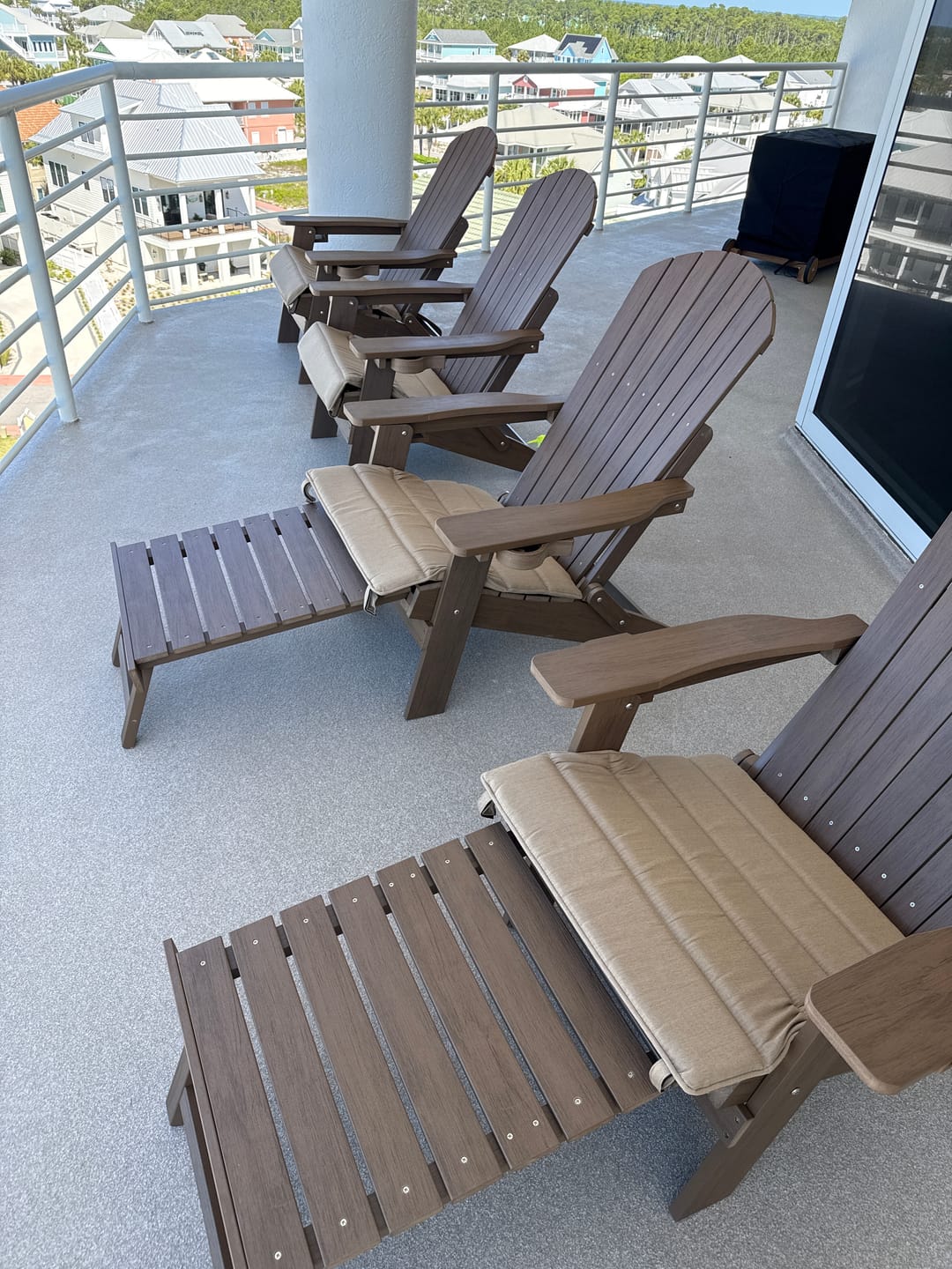 Customer photo review of Folding And Stationary Adirondack Chair Seat Cushions Sunbrella® Fabric (18 Colors Options!)