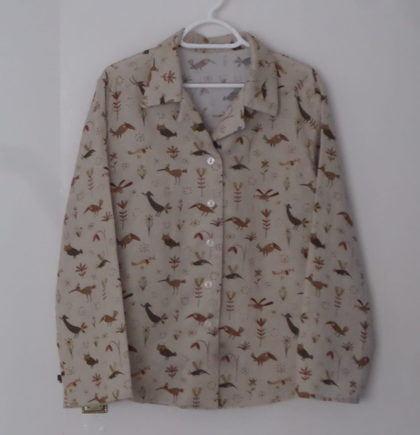 Customer photo review of Birdsong Blossom Flat Double Gauze Fabric
