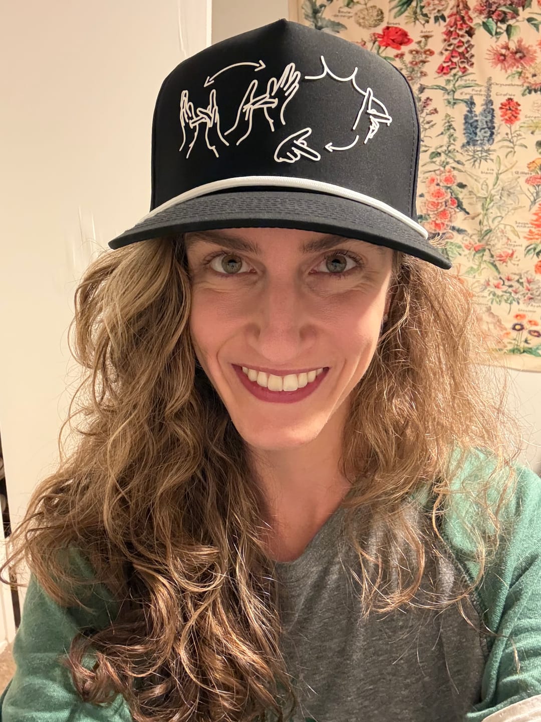 Customer photo review of JESUS IS KING ASL SNAPBACK HAT