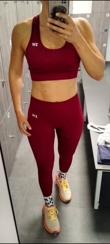 Customer photo review of Set Seamless 2 piezas granate