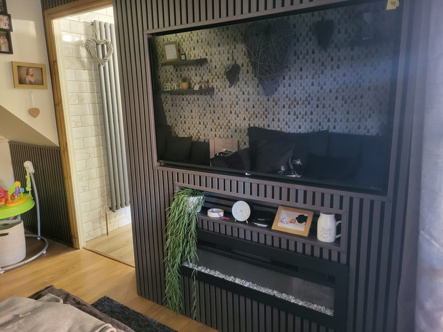 Customer photo review of Acoustic Wall Panel End Trim (Multiple Colours)