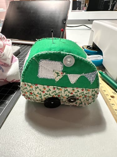 Customer photo review of Vintage camper pincushion FREE PATTERN