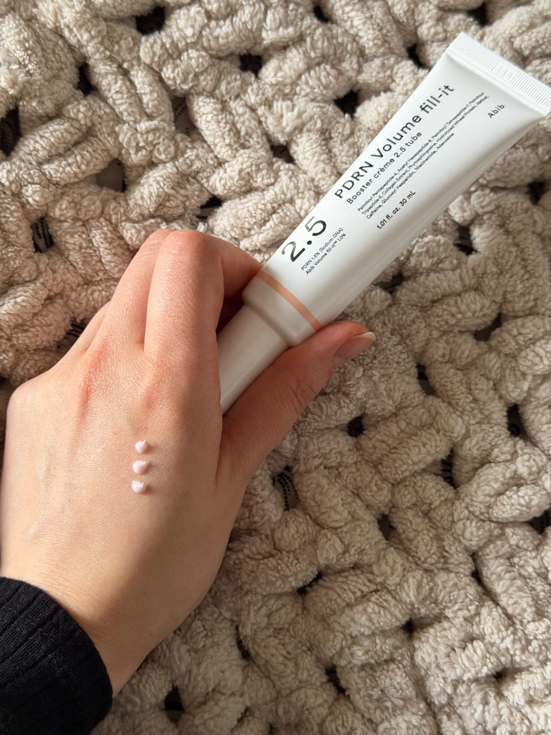 Customer photo review of PDRN Volume fill-it Booster crème 2.5 tube