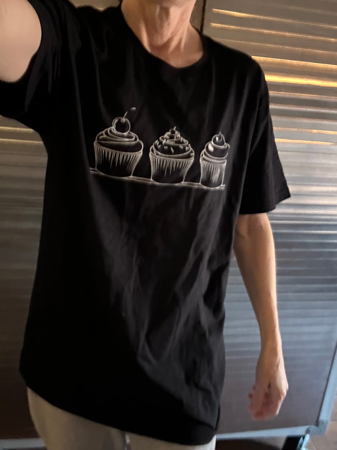 Customer photo review of Cupcake Trio T-Shirt