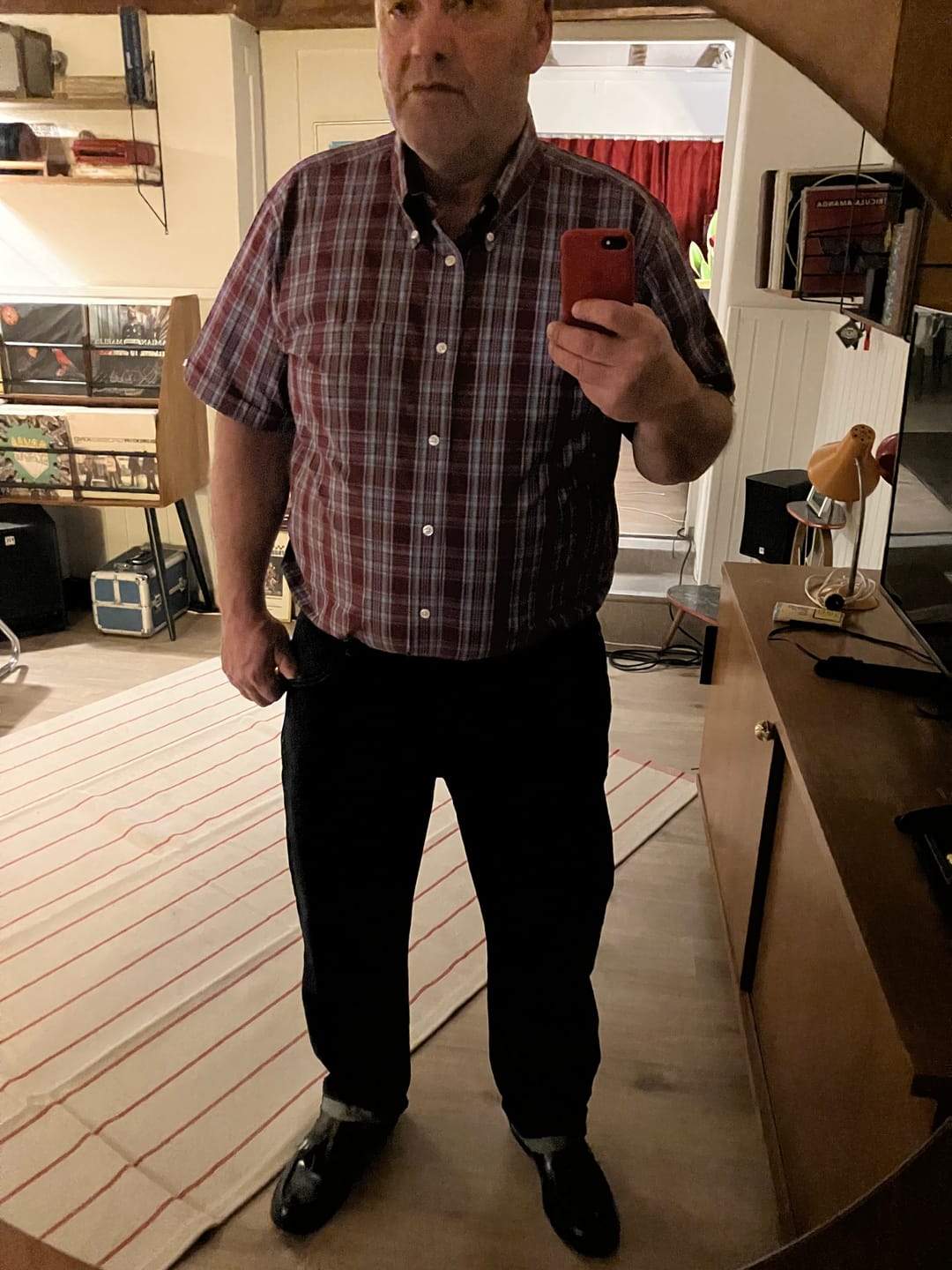 Customer photo review of Jeans - 14oz Selvedge style denim