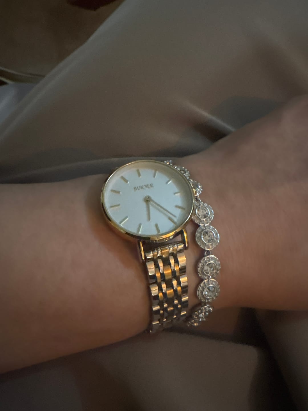 Customer photo review of Ruby Petite Gold Silver