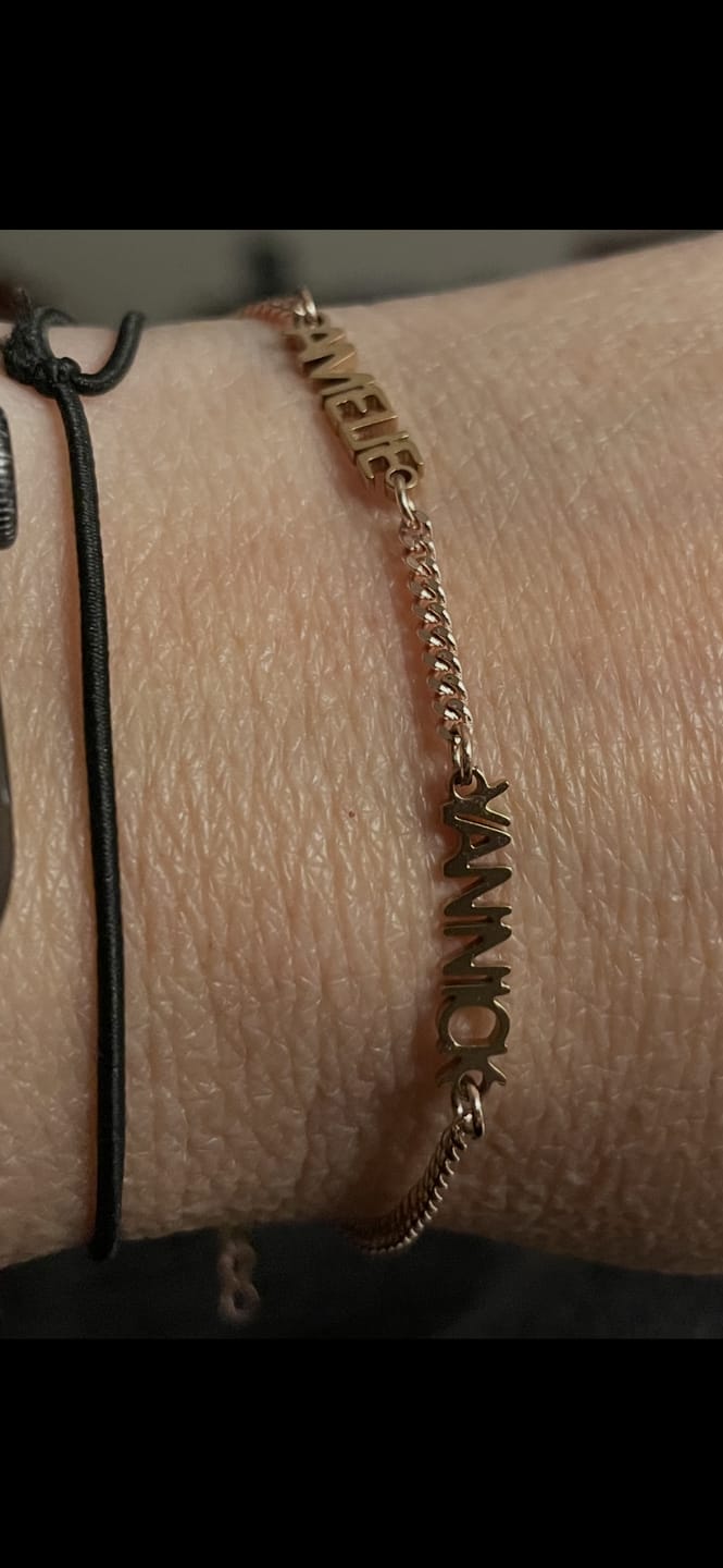 Customer photo review of Personalisiertes Namensarmband