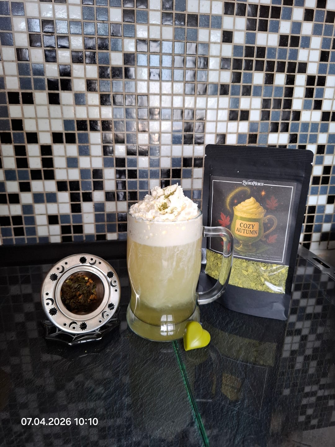 Customer photo review of Cozy Autumn – Grüner Tee mit Matcha, Sahne & Vanille | Herbst Tee