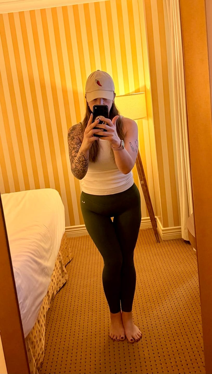 Customer photo review of Sculpt Leggings - Matcha