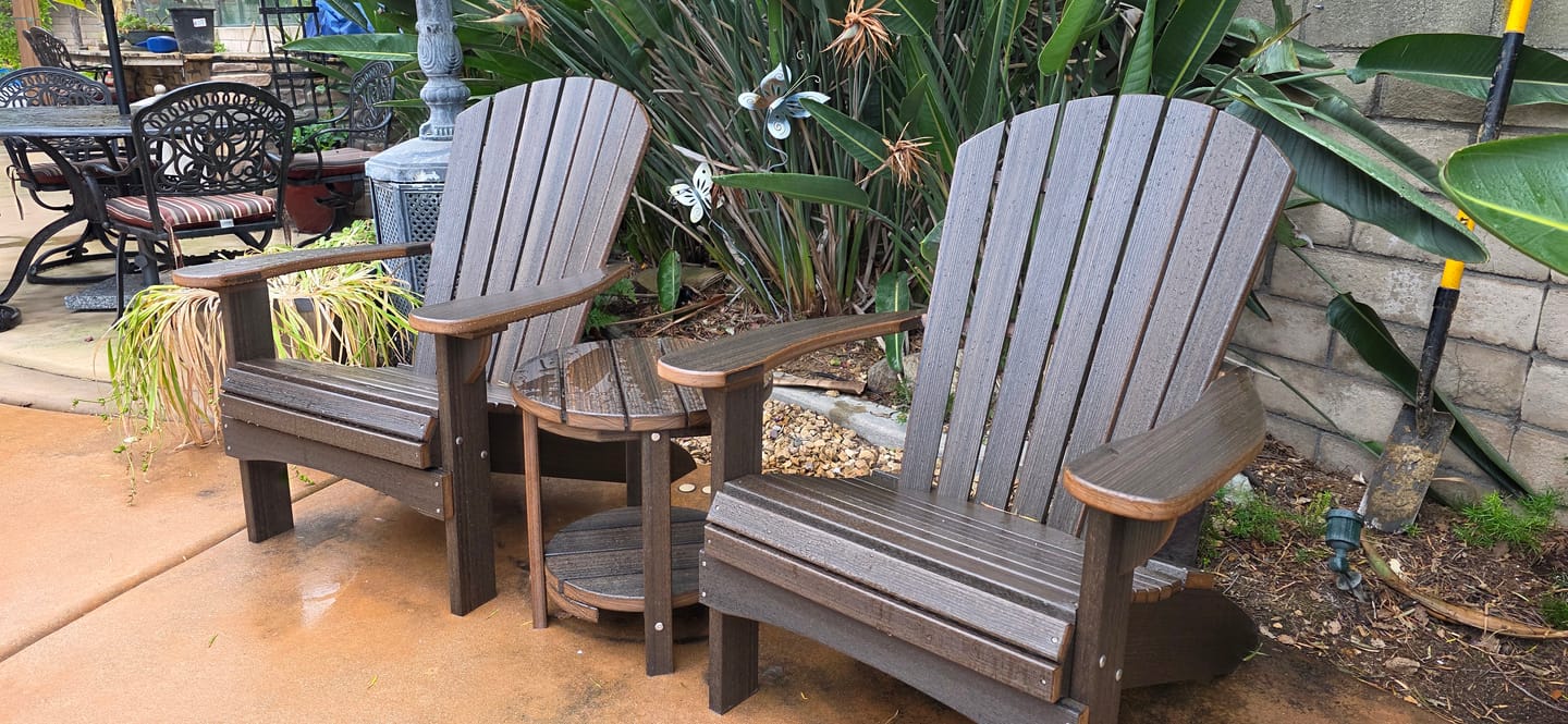 Customer photo review of Side Table 18" Round Two Tier