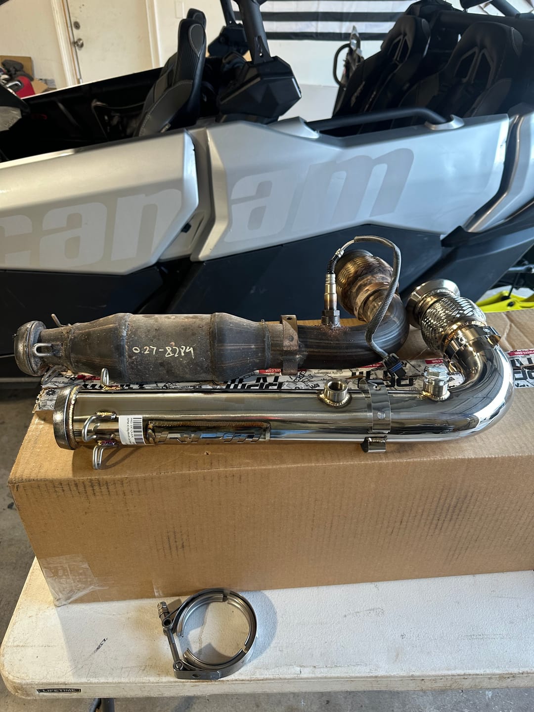 Customer photo review of RPM Big Mouth Cat Delete Bypass Mid Race Pipe Can-Am Maverick X3 Turbo R & RR