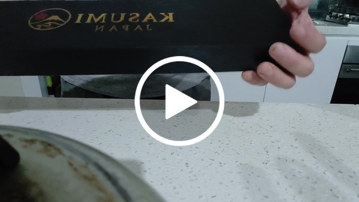 Customer video review of Gyuto Knife - Damascus Ebony Wood Handle
