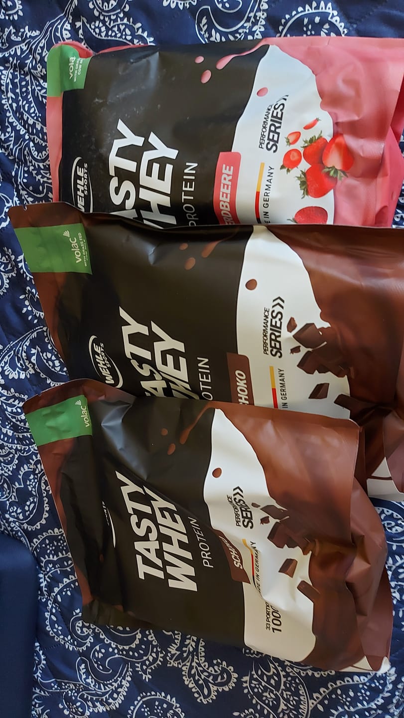 Customer photo review of Wehle Sports Tasty Whey Protein - 1000g