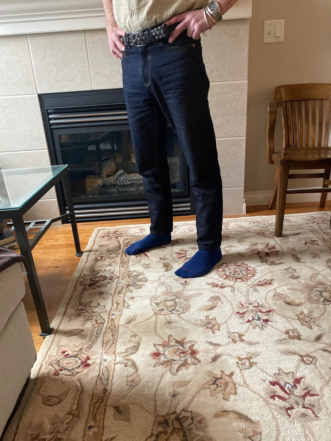 Customer photo review of Double Red Selvedge 13.8oz Tapered Jeans