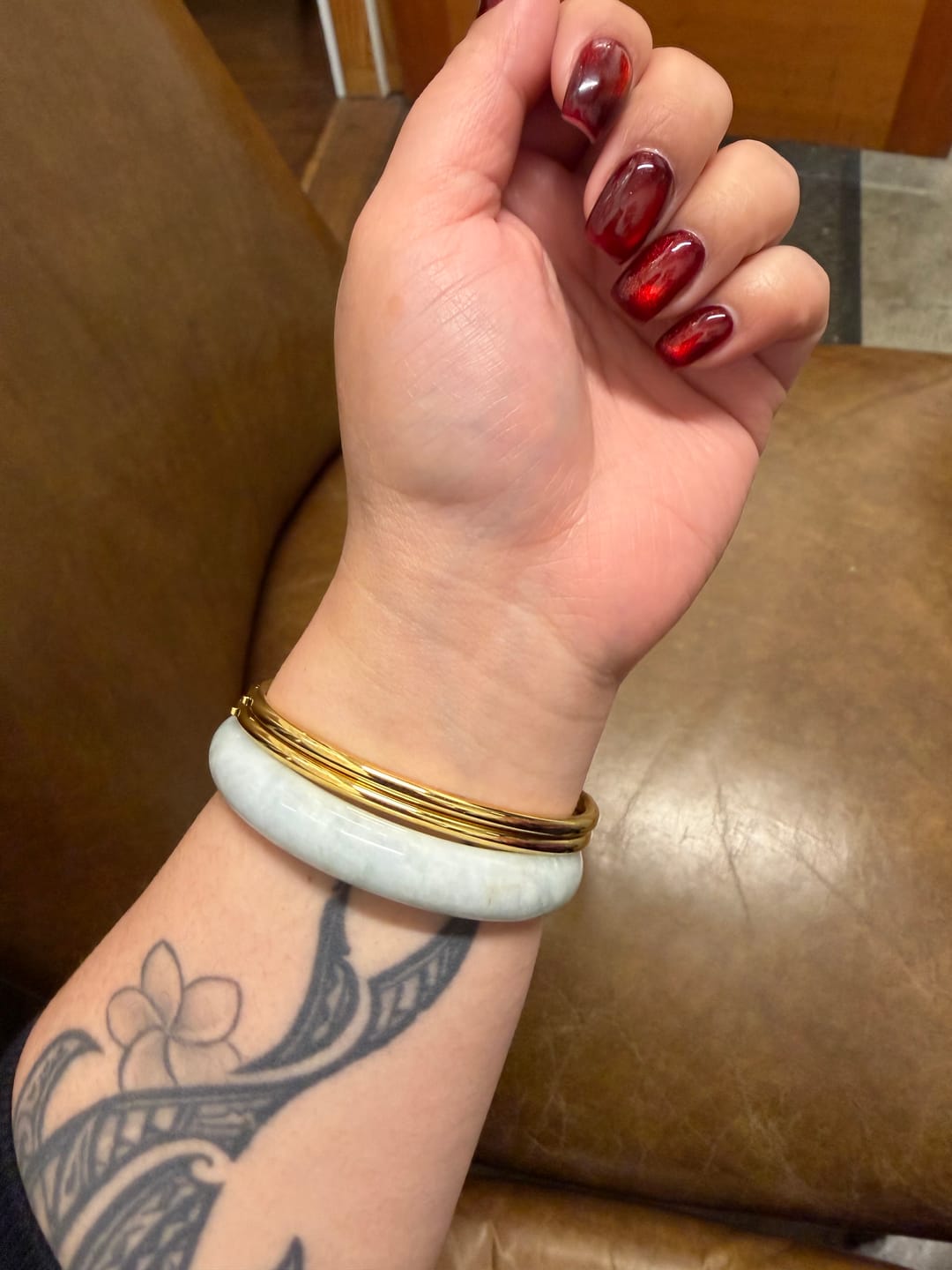 Customer photo review of Everyday Stackable Halo Bangle