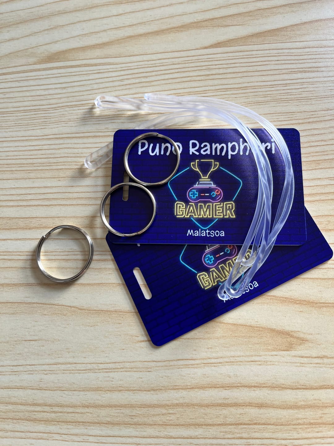 Customer photo review of Colour Bag Tags - Designer themes