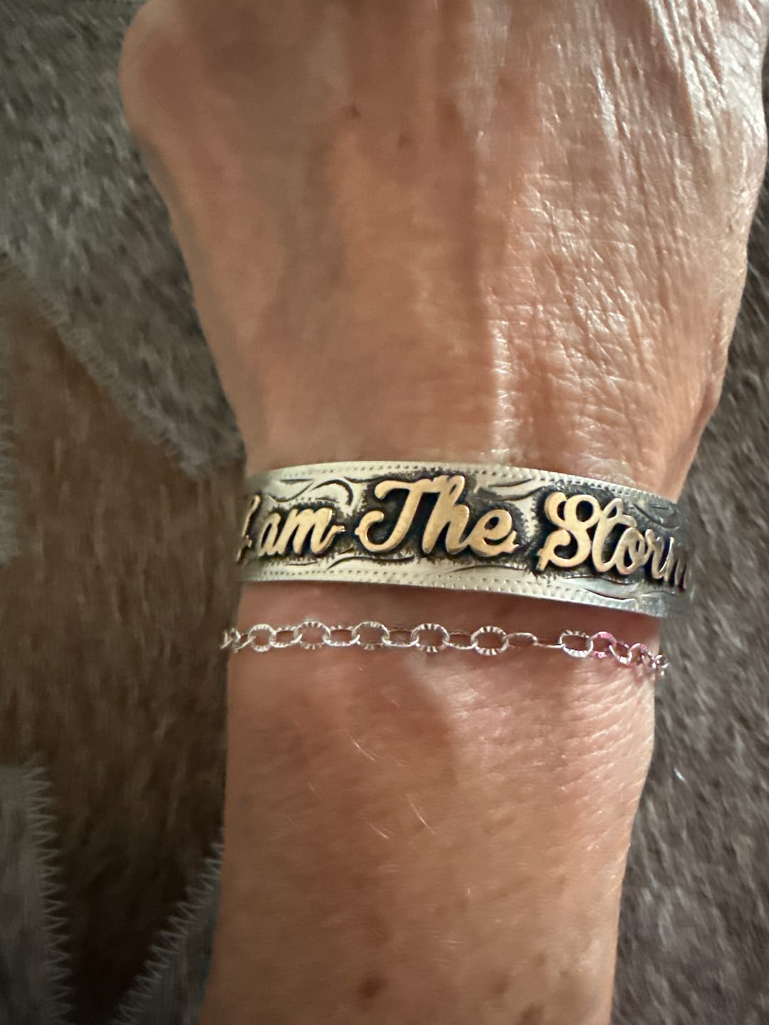 Customer photo review of Quote Bracelets
