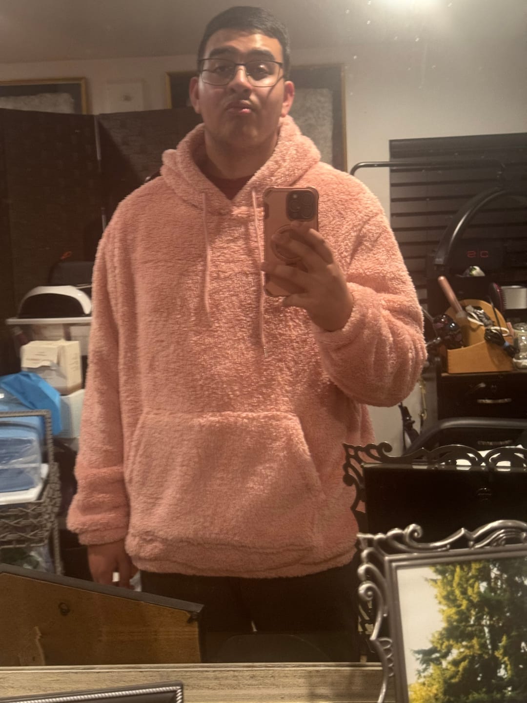 Customer photo review of Basic Teddy Hoodie