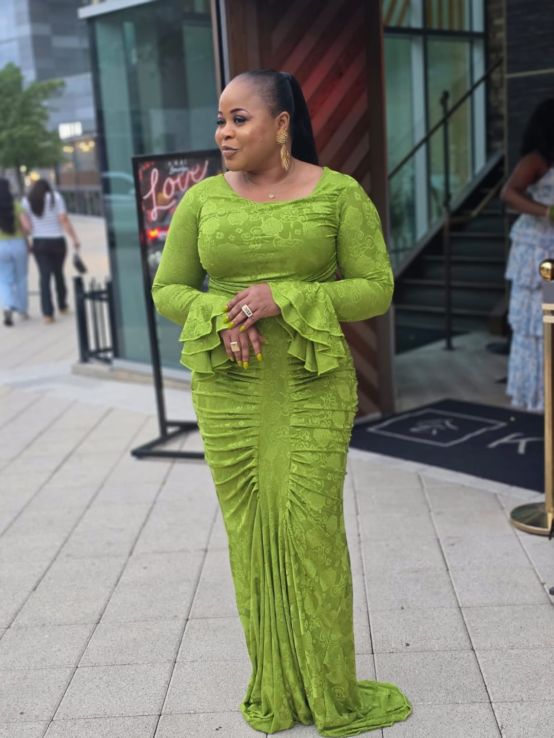 Customer photo review of Aria Sculpt Dress