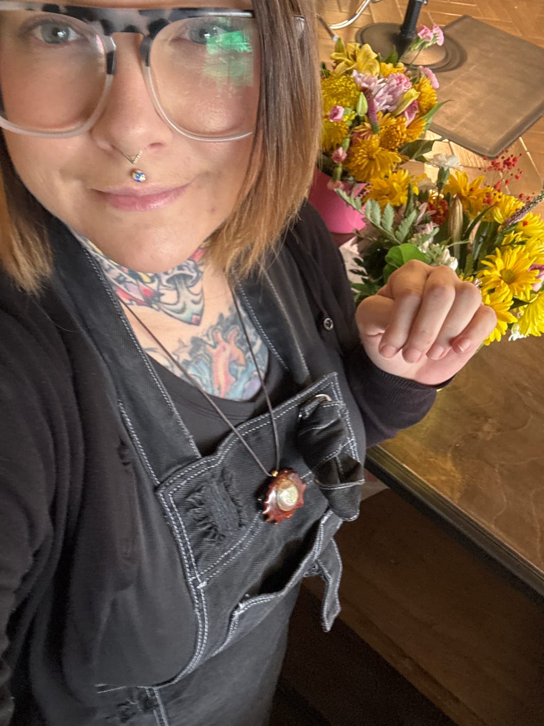 Customer photo review of Vintage Premium Denim Stylist Apron