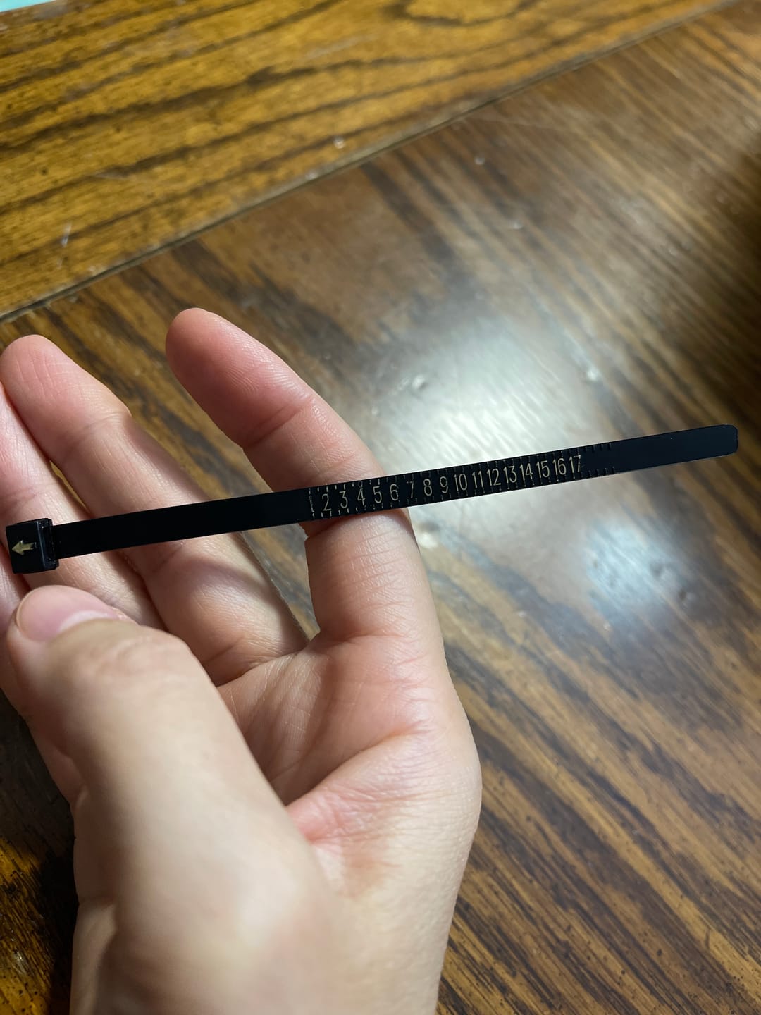 Customer photo review of Free Finger Sizer