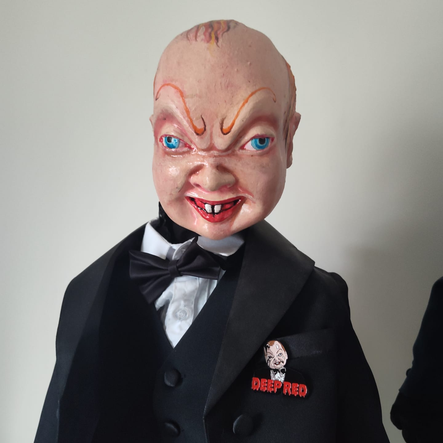 Customer photo review of DEEP RED: MAD PUPPET - ENAMEL PIN