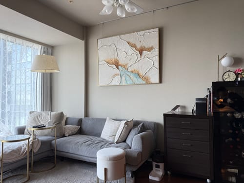 Customer photo review of Plaster Art Texture Painting #SG476