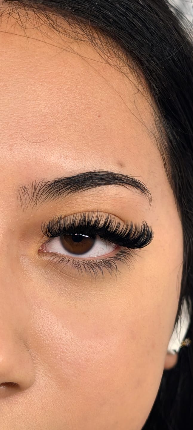 Customer photo review of Cashmere Fauxmink Lashes