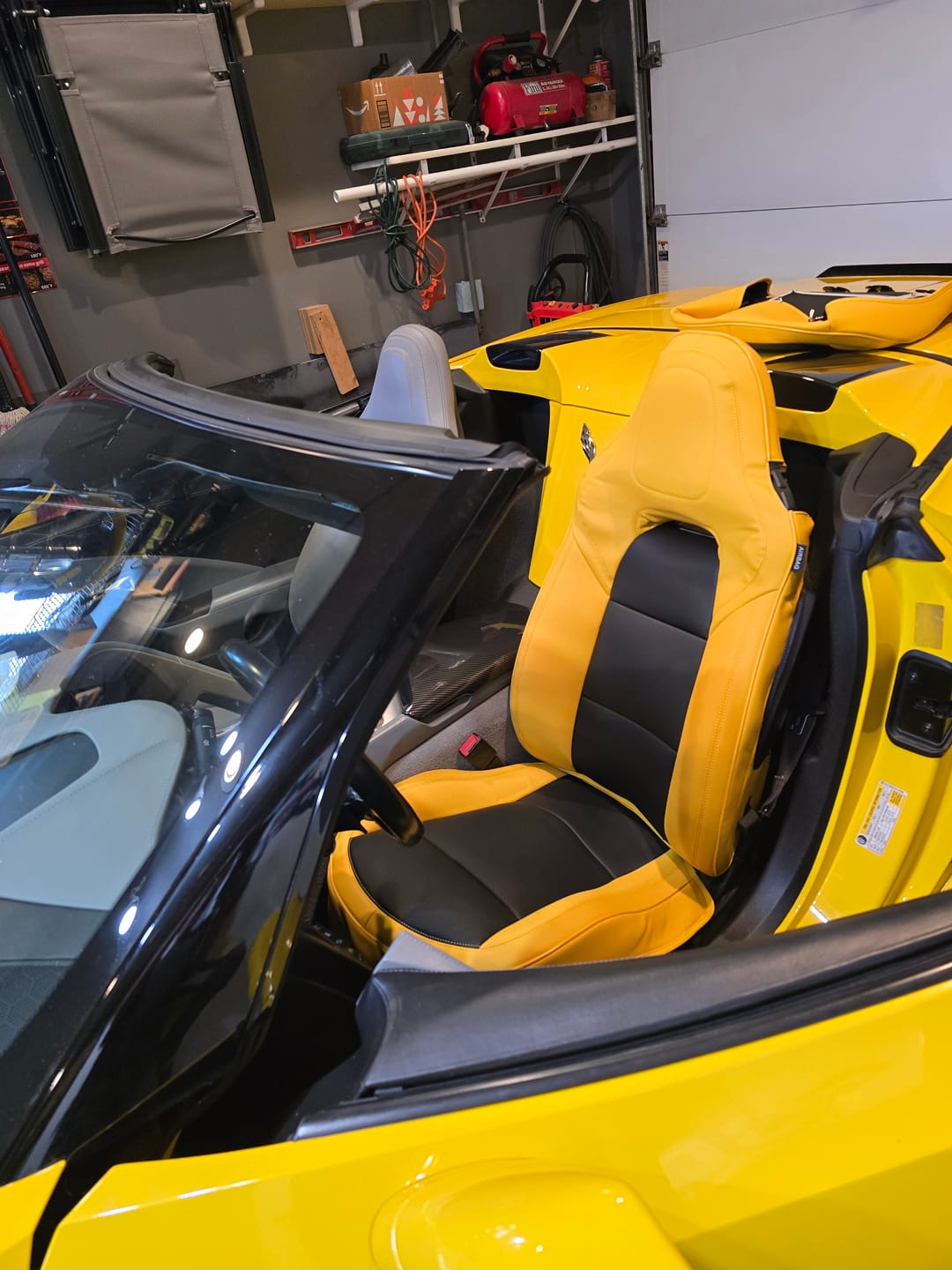 Customer photo review of Corvette C7 Custom Leather Seat Covers
