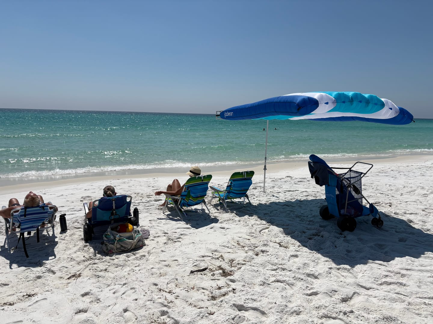 Customer photo review of ShadeSock - Wind-Inflating, Silent Beach Shade