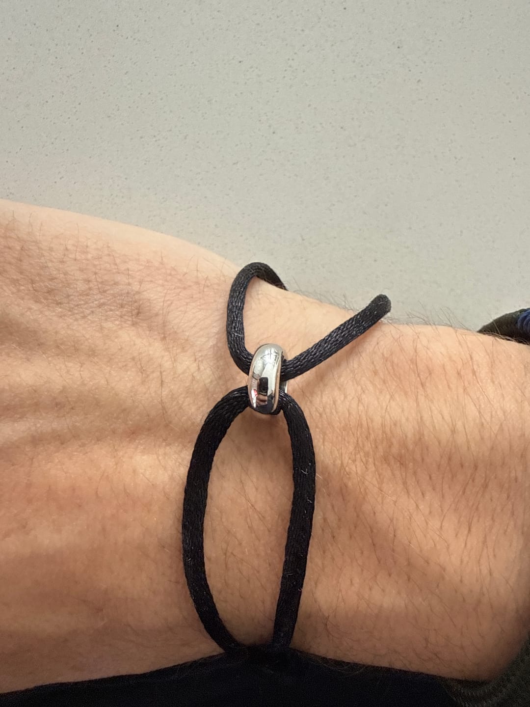 Customer photo review of MINIMAL CORD BRACELET.